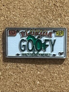 5/$25 Disney GOOFY License Plate Pin